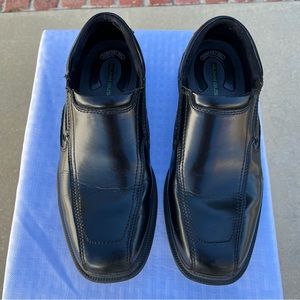 NUNN BUSH KORE Comfort Gel Heel Black Leather Slip-Ons Size 7 1/2 M Shoes